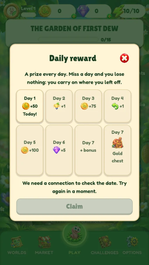 Daily reward