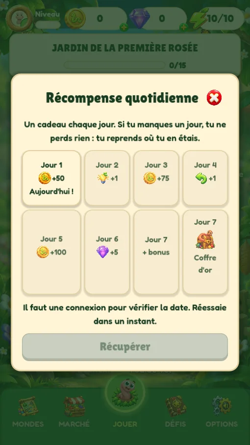 Récompense quotidienne